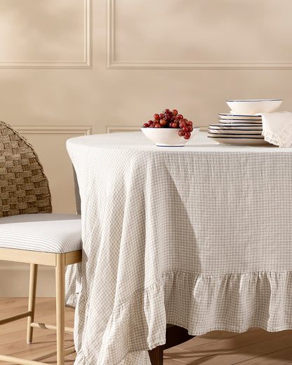 Linen Ruffle Tablecloth - Image 14