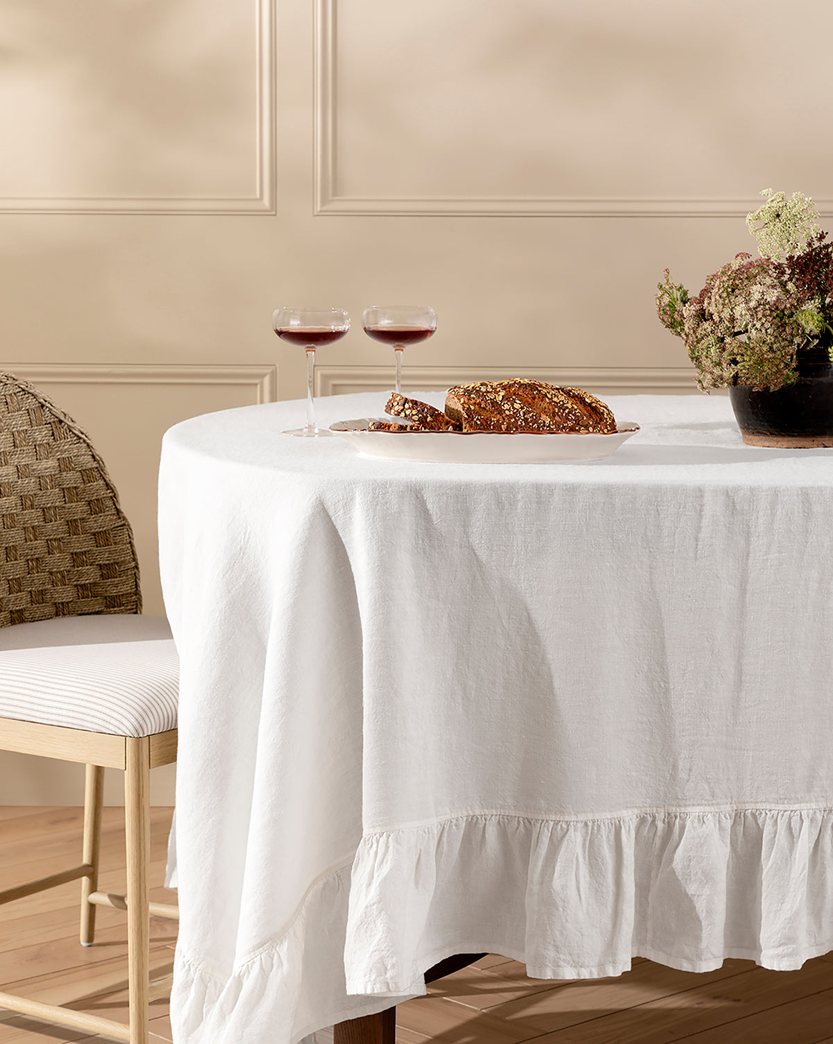 Linen Ruffle Tablecloth - Image 17