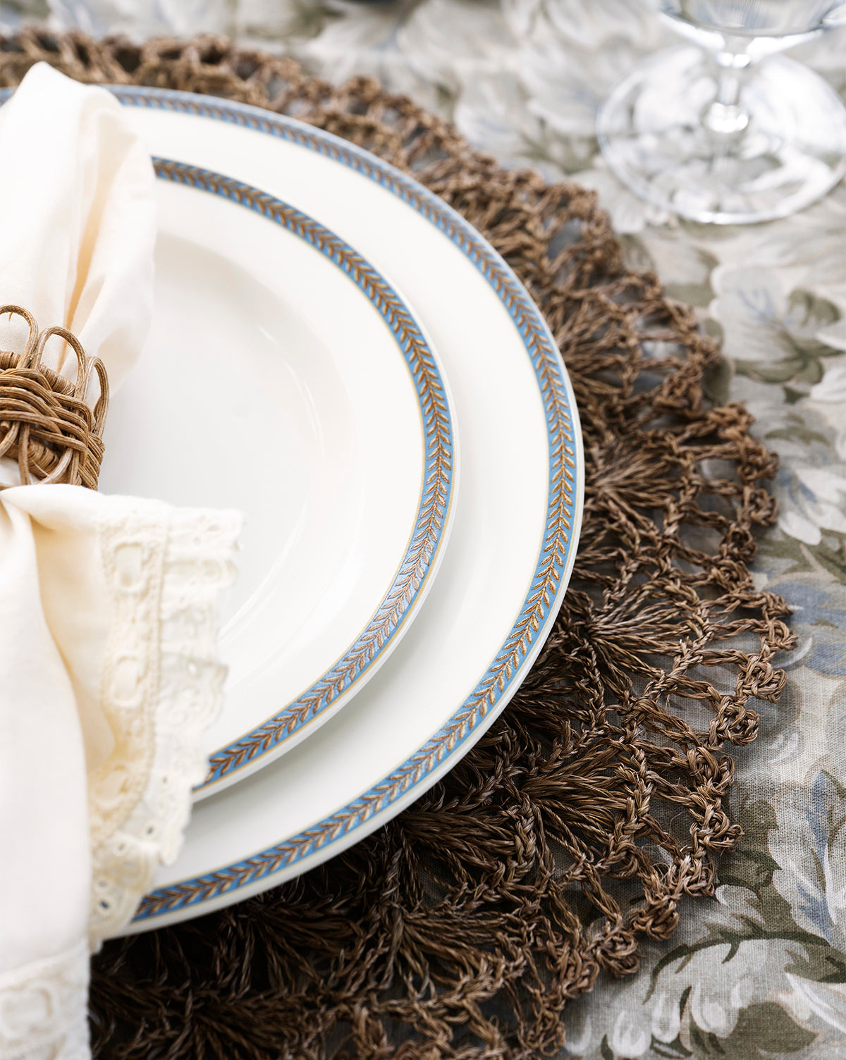 Woven Crochet Edge Placemat - Image 1