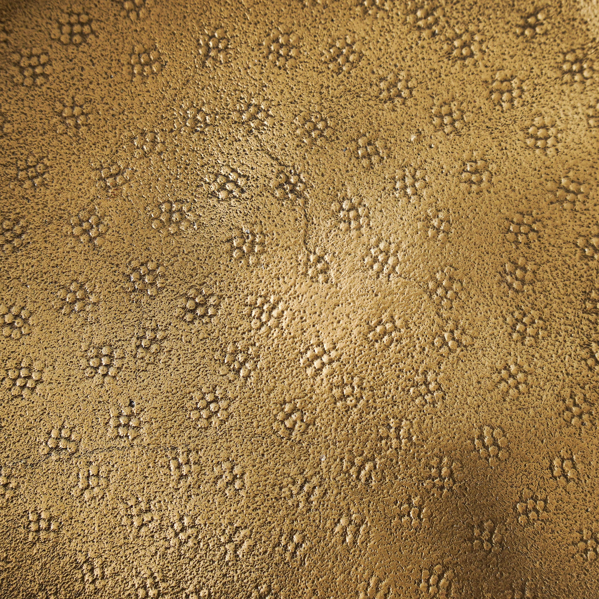 Textured Antique Brass Pedestal Tray - Image 2