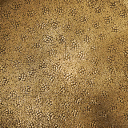 Textured Antique Brass Pedestal Tray - Image 2