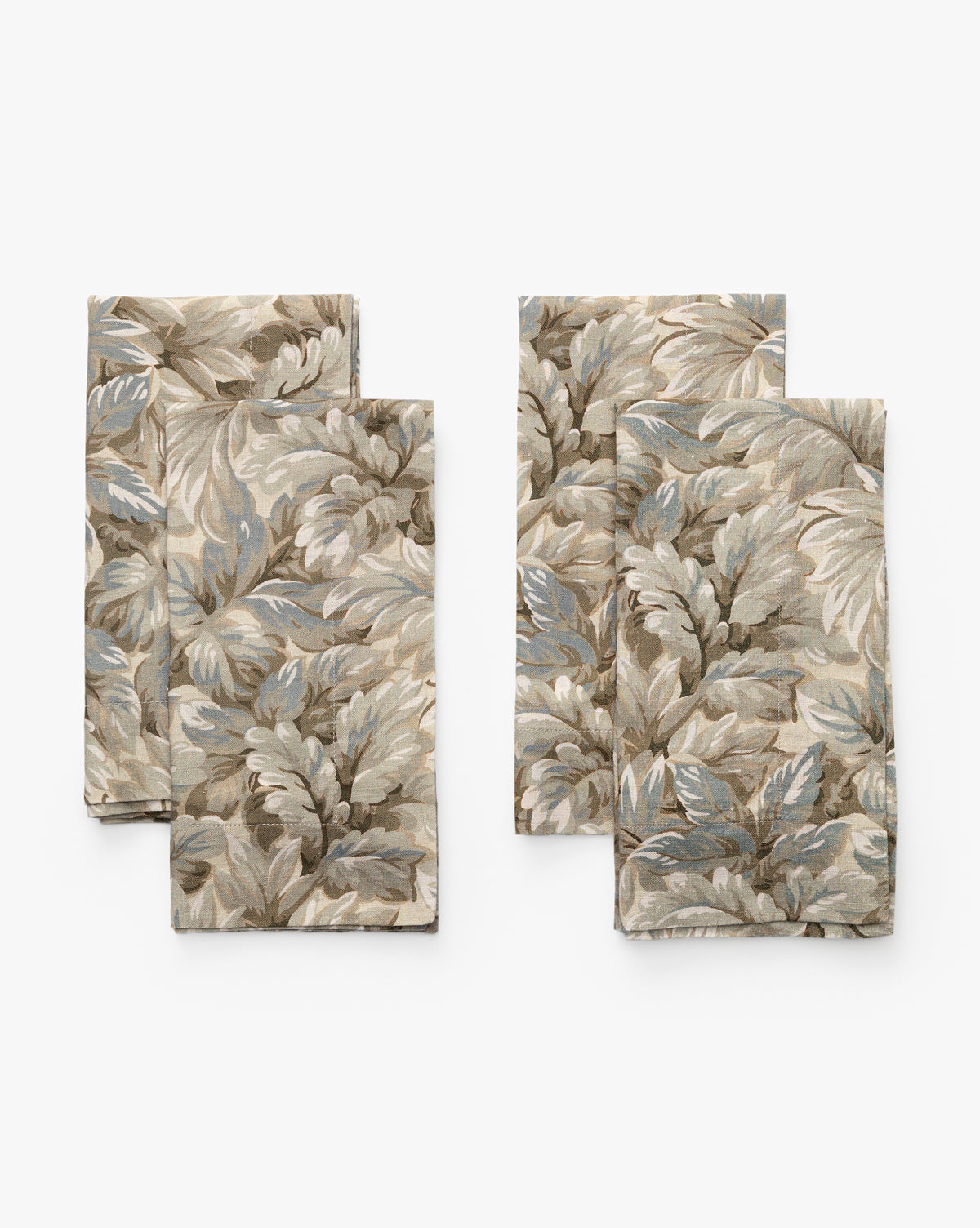 Botanical Linen-Cotton Napkins, Set of 4 - Image 4