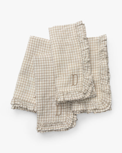 Linen Ruffle Napkins, Set of 4 - Image 9