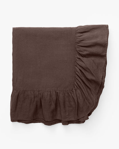 Linen Ruffle Tablecloth - Image 8