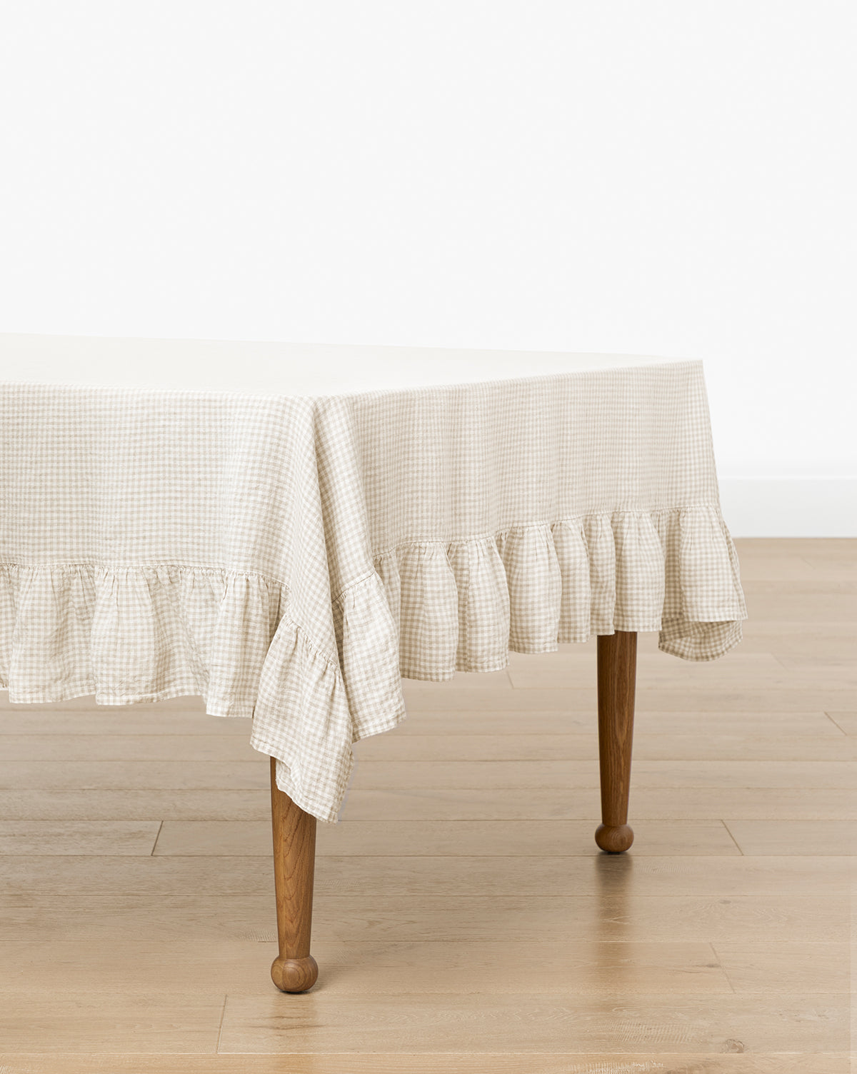 Linen Ruffle Tablecloth