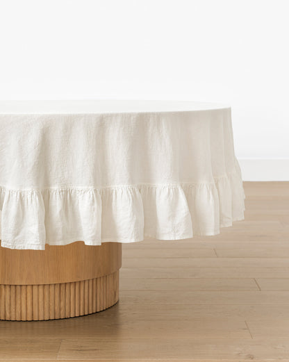 Linen Ruffle Tablecloth - Image 16