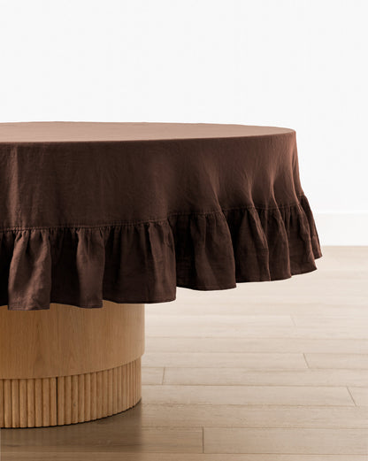 Linen Ruffle Tablecloth - Image 5