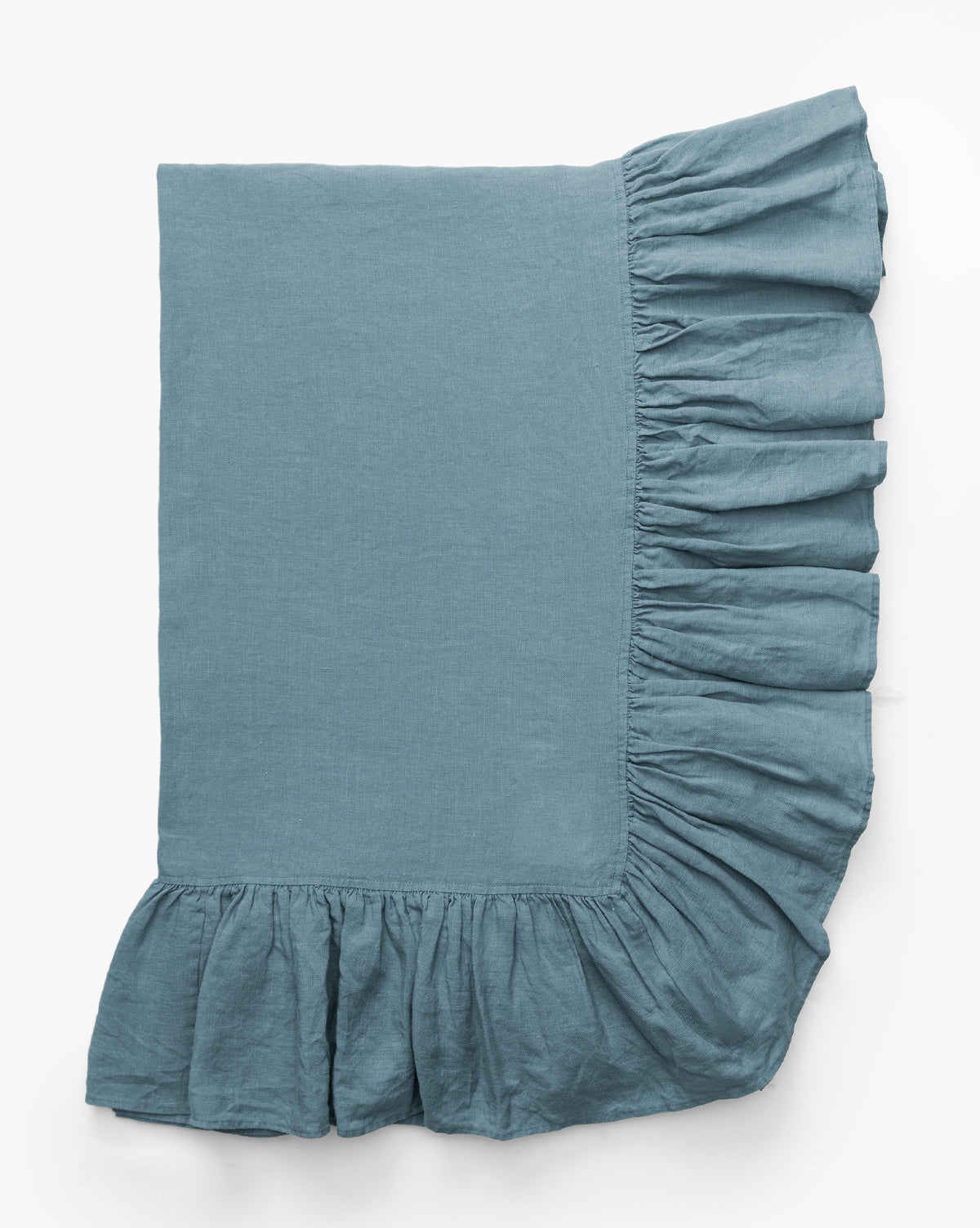 Linen Ruffle Tablecloth - Image 1