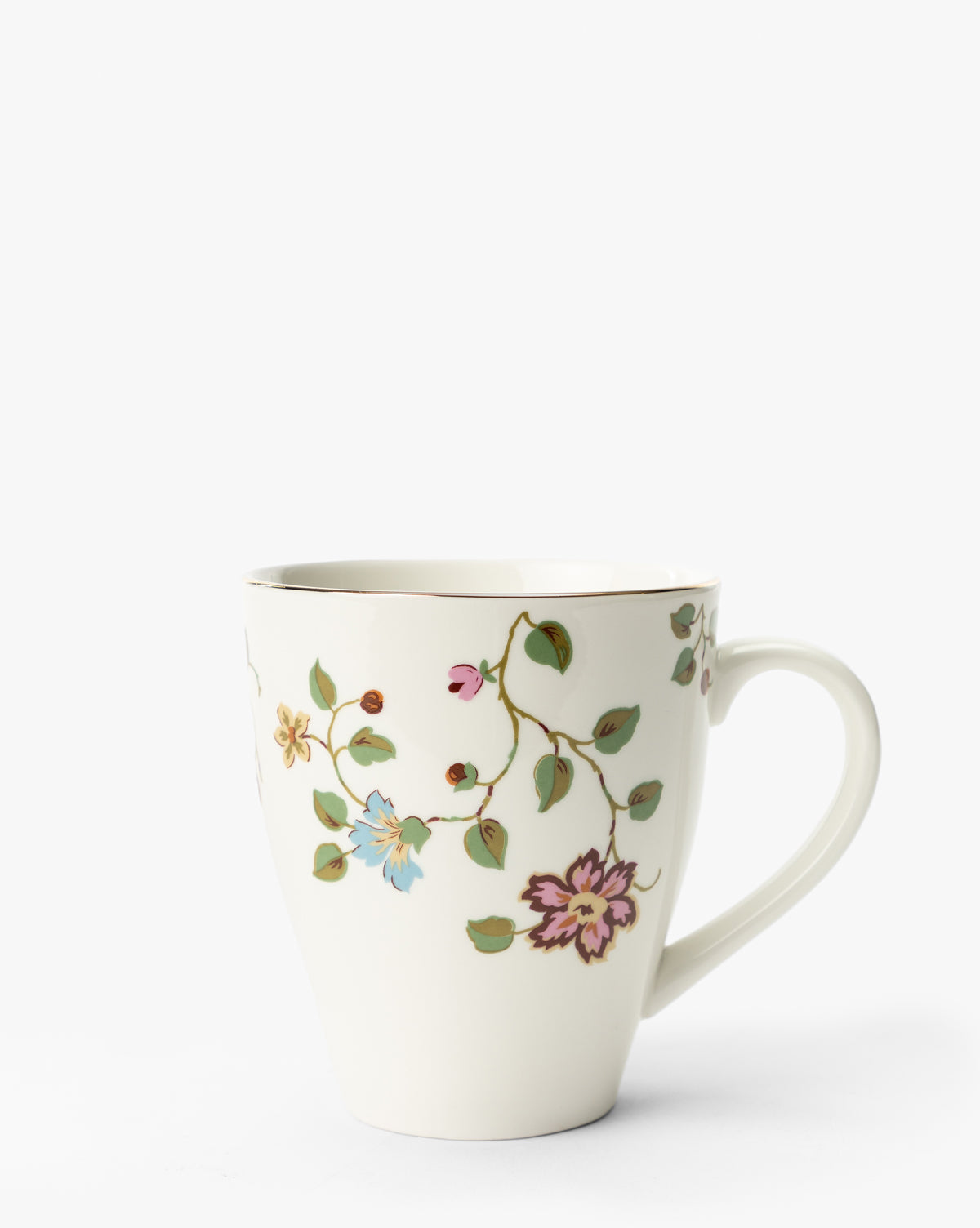 Multicolor Rooster Bone China Mugs, Set of 4 - Image 1