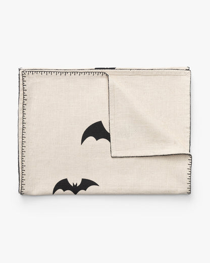 Black and White Bat Motif Table Runner - Image 6