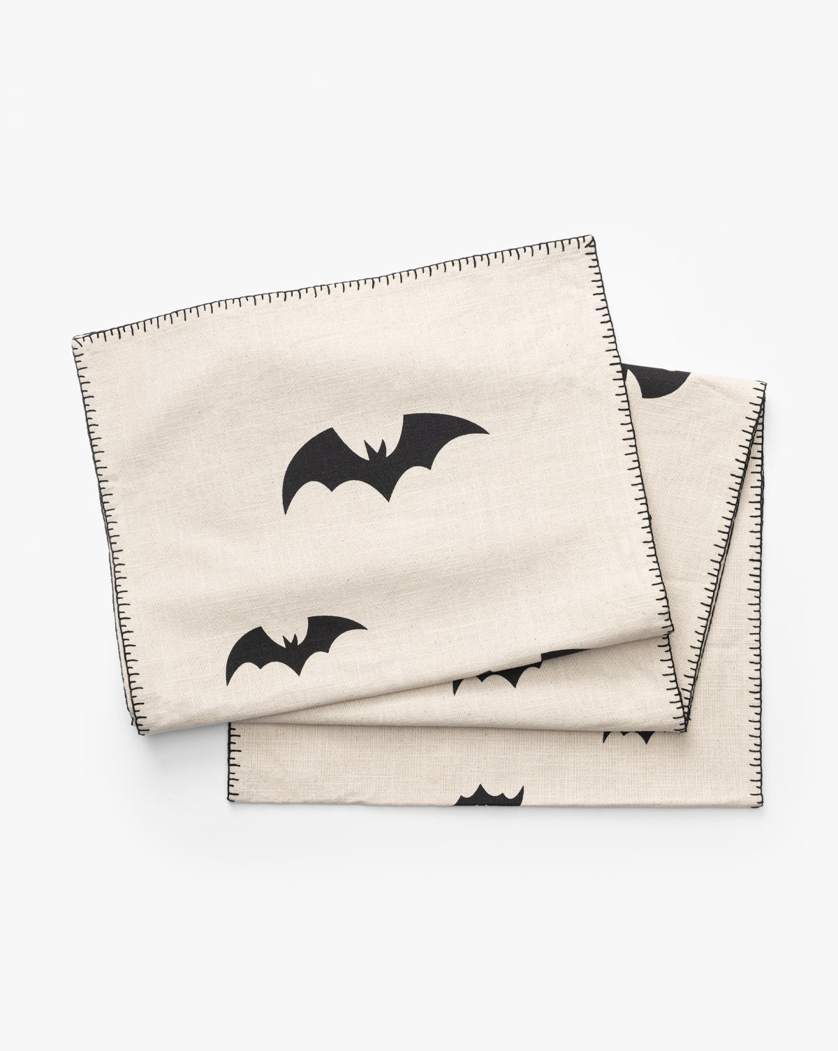 Black and White Bat Motif Table Runner - Image 5