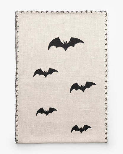 Black and White Bat Motif Table Runner - Image 2