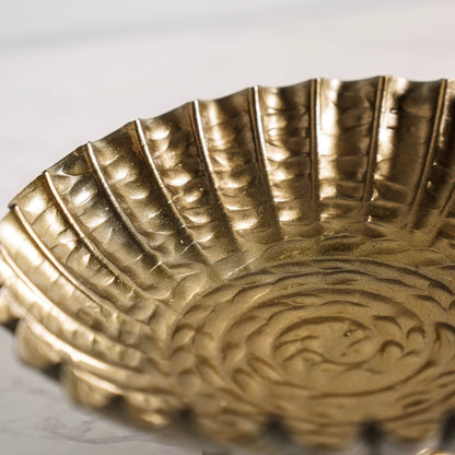 Mini Antique Gold Footed Decorative Dish - Image 2