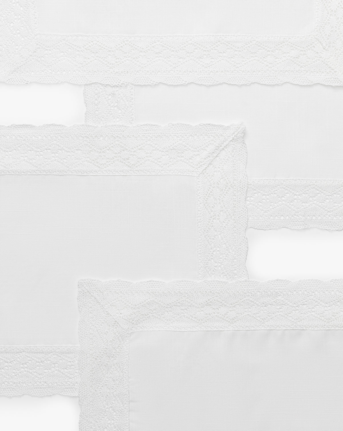 Ivory Lace Border Placemats, Set of 4 - Image 2