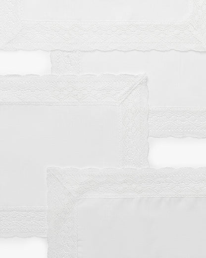 Ivory Lace Border Placemats, Set of 4 - Image 2