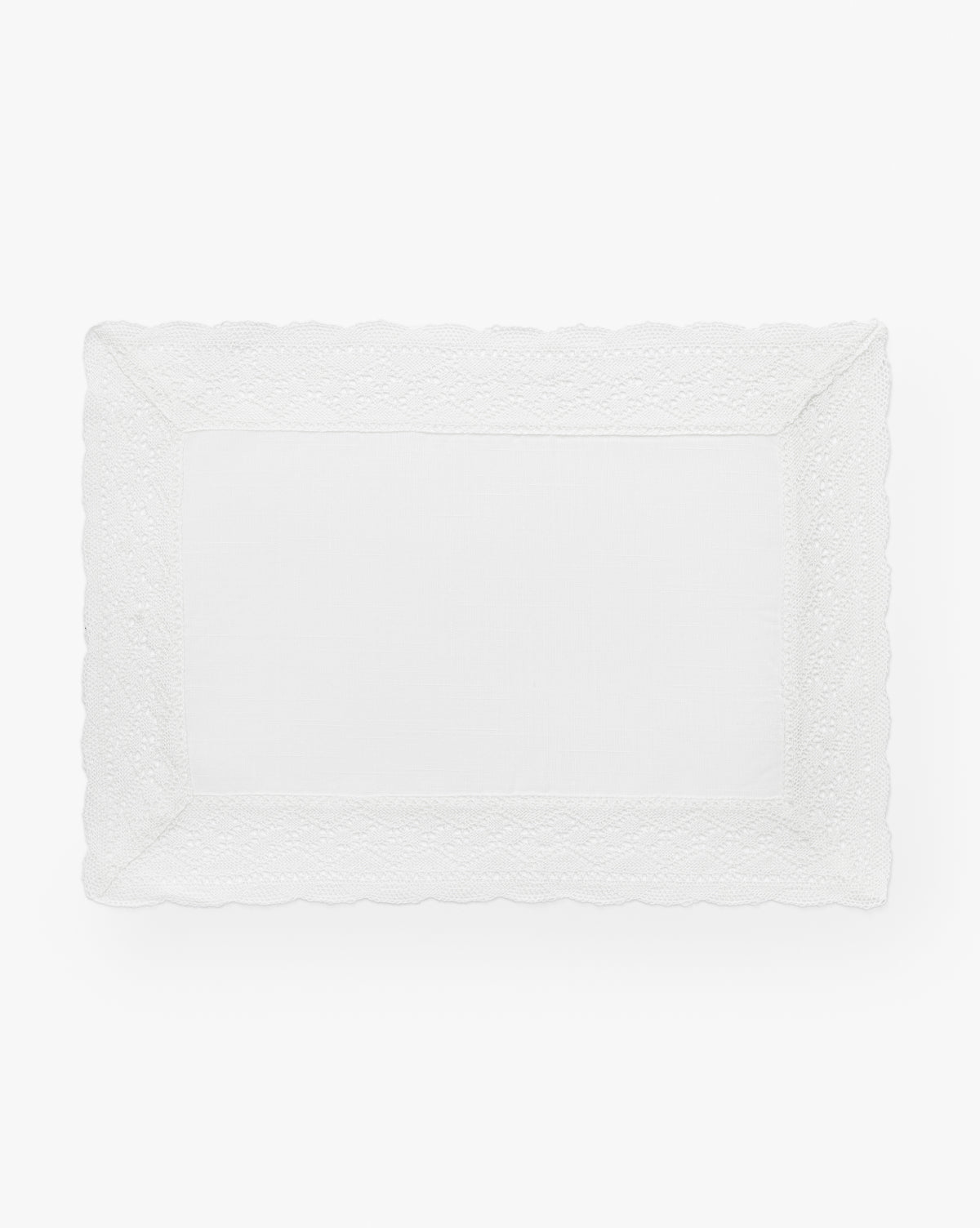Ivory Lace Border Placemats, Set of 4