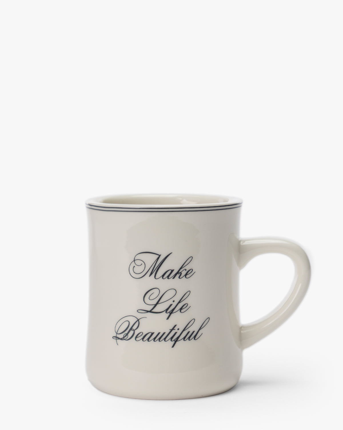 Inspirational Cream Ceramic Diner Mug